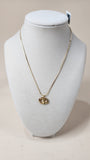 Christian Dior CD Gold Tone Necklace - 2894