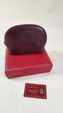 Cartier Burgandy Leather Pouch - 2892