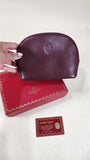 Cartier Burgandy Leather Pouch - 2892