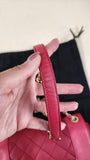 Chanel Pink Leather Chain Shoulder Bag - 2889