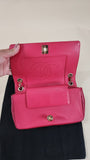 Chanel Pink Leather Chain Shoulder Bag - 2889