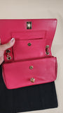 Chanel Pink Leather Chain Shoulder Bag - 2889