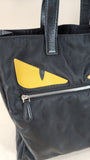 Fendi Black Nylon Monster Tote Bag - 1788