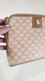 Celine Macadam Cream Canvas Pouch - G0018