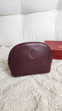 Cartier Burgandy Leather Pouch - 2892
