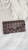 Louis Vuitton Damier Ebene Long Wallet - 1896