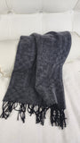 Fendi Gray 100% Wool Scarf - 2863