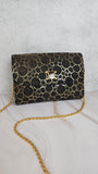 Celine Black & Gold Clutch/Shoulder Bag - 2809
