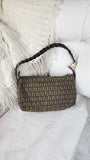 Fendi Zucchino Multicolor Braided Handle Shoulder Bag - G0017