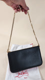 Christian Louboutin Loubila Black Leather Pouch - G0035