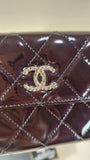 Chanel Black Patent Leather Wallet - 2939