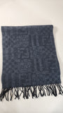 Fendi Gray 100% Wool Scarf - 2863