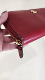 Gucci Red Leather Long Zippy Wallet - G0010
