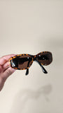 Fendi Brown Leopard Print Plastic Sunglasses - 2959