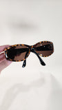 Fendi Brown Leopard Print Plastic Sunglasses - 2959