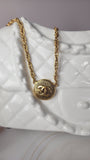 Chanel Gold Color Chain Pendant Necklace - 2945
