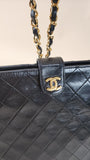 Chanel Matelasse Chain Black Lamb Skin Shoulder Bag - 2997