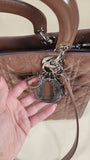 Christian Dior Brown Lady Dior 2way Bag - 2962