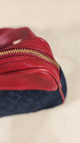 Chanel Denim & Red Leather Belt Bag - 2984