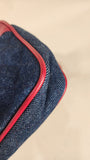 Chanel Denim & Red Leather Belt Bag - 2984