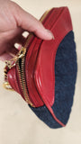 Chanel Denim & Red Leather Belt Bag - 2984