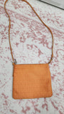 Fendi Zucchino Orange Canvas Shoulder Bag - 2814