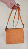 Fendi Zucchino Orange Canvas Shoulder Bag - 2814
