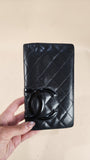 Chanel Cambon Black Quilted Leather Flap Wallet - 2946