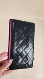 Chanel Cambon Black Quilted Leather Flap Wallet - 2946