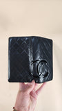 Chanel Cambon Black Quilted Leather Flap Wallet - 2946