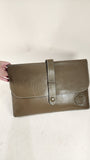 Fendi Tan Leather Envelope Clutch - G0049