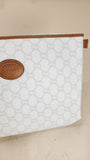 Gucci Plus GG White Canvas Clutch  - 3041