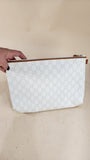 Gucci Plus GG White Canvas Clutch  - 3041