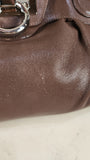 Salvatore Ferragamo Brown Leather Shoulder Bag - G0644