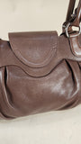 Salvatore Ferragamo Brown Leather Shoulder Bag - G0644