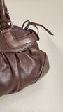 Salvatore Ferragamo Brown Leather Shoulder Bag - G0644