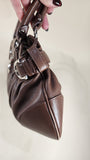 Salvatore Ferragamo Brown Leather Shoulder Bag - G0644