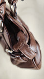 Salvatore Ferragamo Brown Leather Shoulder Bag - G0644