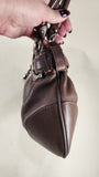 Salvatore Ferragamo Brown Leather Shoulder Bag - G0644