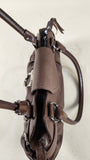 Salvatore Ferragamo Brown Leather Shoulder Bag - G0644