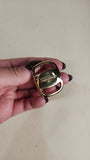 Salvatore Ferragamo Gold Tone Scarf Ring - 3056