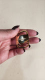 Salvatore Ferragamo Gold Tone Scarf Ring - 3056