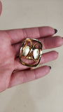 Salvatore Ferragamo Gold Tone Scarf Ring - 3056