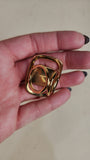 Salvatore Ferragamo Gold Tone Scarf Ring - 3056