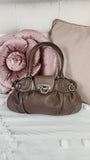 Salvatore Ferragamo Brown Leather Shoulder Bag - 3061