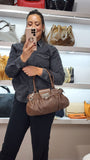 Salvatore Ferragamo Brown Leather Shoulder Bag - 3061