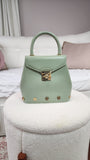 Salvatore Ferragamo Mint Green Leather 2way Hand Bag - 3058