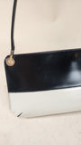 Salvatore Ferragamo Black & Beige Leather Shoulder Bag - 3064