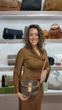 Celine Brown Macadam Shoulder Bag - 3075