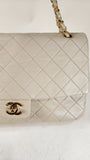 Chanel Matelasse Beige Lambskin Chain Shoulder Bag - 3086